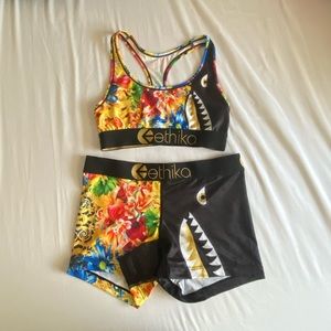 Ethika sports bra and short set